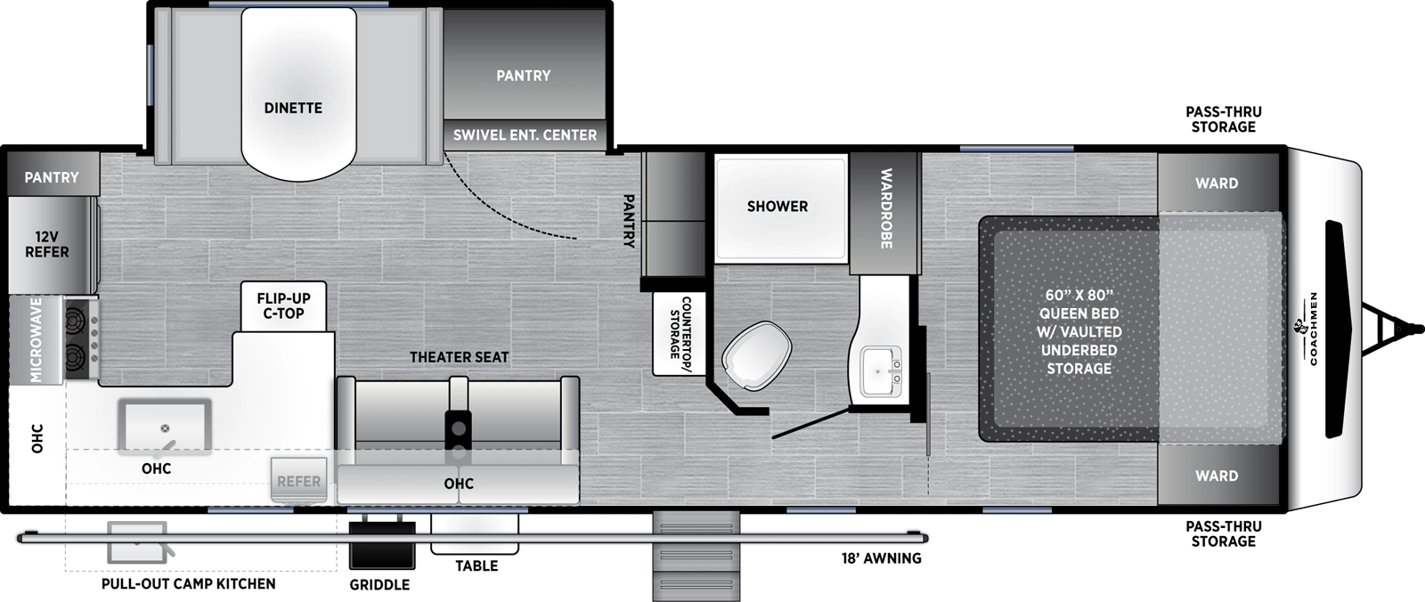 Freedom Express Ultra Lite 274RKS Floorplan